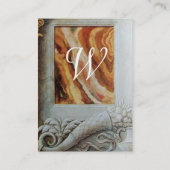 CORNUCOPIAモノグラム、明るい金ゴールド黄色 名刺 (裏面)