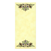 Cornucopiaヴィンテージ感謝祭ラックカードテンプレート ラックカード (裏面)