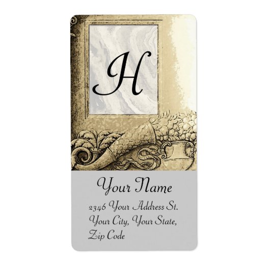 CORNUCOPIA MONOGRAM （モノクロ） ラベル (正面)