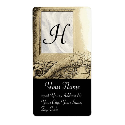 CORNUCOPIA MONOGRAM （モノクロ） ラベル (正面)