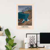 Cornwall AONB Travel Poster ポスター (ホームオフィス)