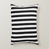 Cornwall flag stripes black white line pattern sym アクセントクッション (正面(垂直))