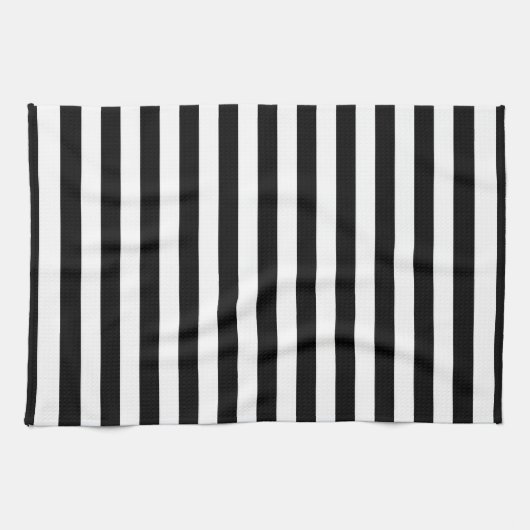 Cornwall flag stripes black white line pattern sym キッチンタオル (横)