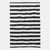 Cornwall flag stripes black white line pattern sym キッチンタオル (縦)