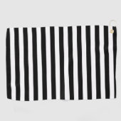 Cornwall flag stripes black white line pattern sym ゴルフタオル (横)