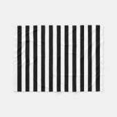 Cornwall flag stripes black white line pattern sym フリースブランケット (正面(横))