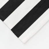 Cornwall flag stripes black white line pattern sym フリースブランケット (角)