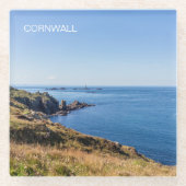Cornwall Land’s End England ガラスコースター (正面)