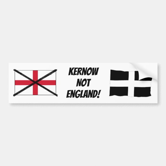 Cornwall not England bumper sticker バンパーステッカー (正面)