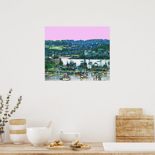 Cornwall St Ives harbour poster FROM 8.99 ポスター (キッチン)