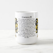 Cornwell、起源、意味および頂上 コーヒーマグカップ (中央)