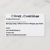 Corny_Creations 名刺 (裏面)