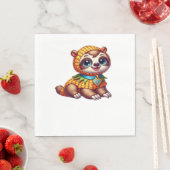 Corny Cueness Halloween's Sweeest Sloth Oversize スタンダードランチョンナプキン (インサイチュ)