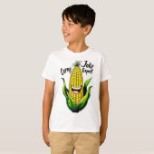Corny Joke Expert:おもしろいとコーンお洒落グラフィック Tシャツ (正面フル)
