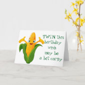 ***CORNY*******TWINの誕生日***** カード (黄色い花)