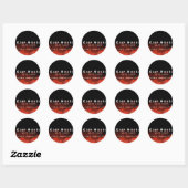 Corolful Smoke VapeショップクラシックRound Sticker ラウンドシール (シート)