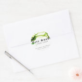 Corolful Smoke VapeショップクラシックRound Sticker ラウンドシール (封筒)