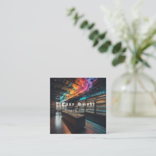 Corolful Smoke Vape Shop名刺 スクエア名刺 (スタンド正面)