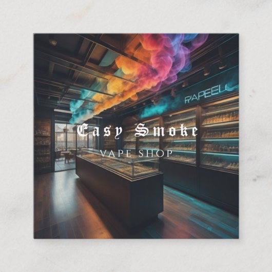 Corolful Smoke Vape Shop名刺 スクエア名刺 (正面)