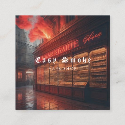 Corolful Smoke Vape Shop名刺 スクエア名刺 (正面)