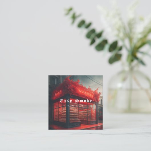 Corolful Smoke Vape Shop名刺 スクエア名刺 (スタンド正面)