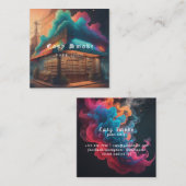 Corolful Smoke Vape Shop名刺 スクエア名刺 (正面/裏面)