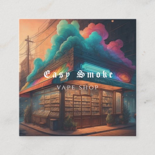 Corolful Smoke Vape Shop名刺 スクエア名刺 (正面)