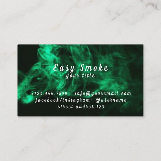 Corolful Smoke Vape Shop名刺 名刺 (裏面)