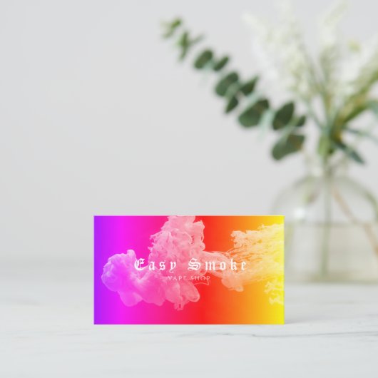 Corolful Smoke Vape Shop名刺 名刺 (スタンド正面)