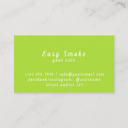 Corolful Smoke Vape Shop名刺 名刺 (裏面)