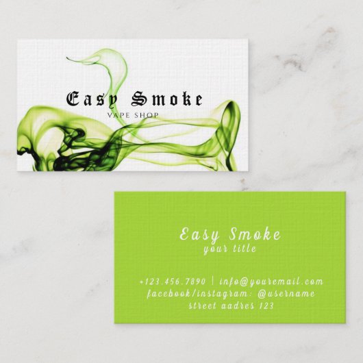 Corolful Smoke Vape Shop名刺 名刺 (正面/裏面)