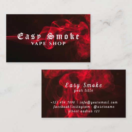 Corolful Smoke Vape Shop名刺 名刺 (正面/裏面)