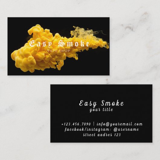 Corolful Smoke Vape Shop名刺 名刺 (正面/裏面)