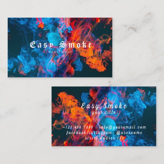 Corolful Smoke Vape Shop名刺 名刺 (正面/裏面)