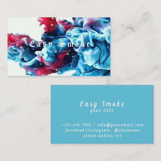 Corolful Smoke Vape Shop名刺 名刺 (正面/裏面)