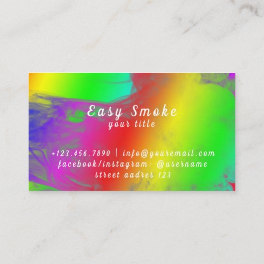 Corolful Smoke Vape Shop名刺 名刺 (裏面)