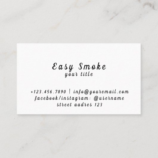 Corolful Smoke Vape Shop名刺 名刺 (裏面)