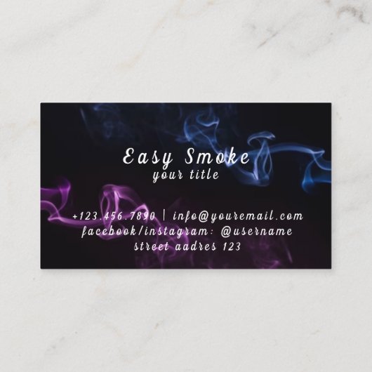 Corolful Smoke Vape Shop名刺 名刺 (裏面)