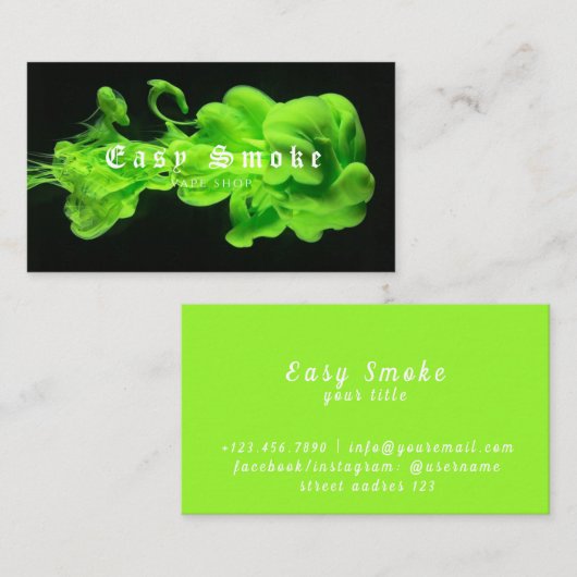 Corolful Smoke Vape Shop名刺 名刺 (正面/裏面)
