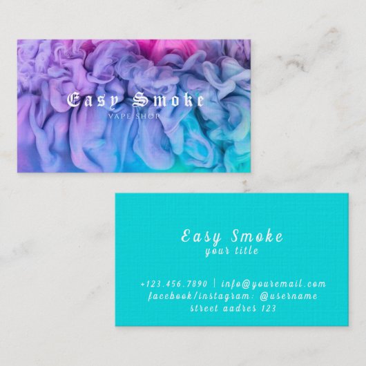 Corolful Smoke Vape Shop名刺 名刺 (正面/裏面)