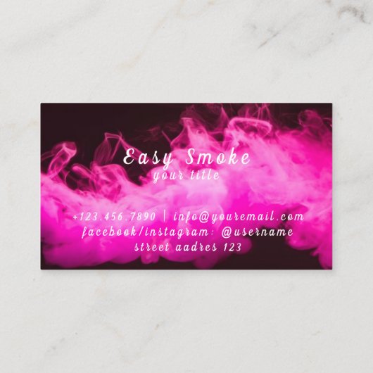 Corolful Smoke Vape Shop名刺 名刺 (裏面)