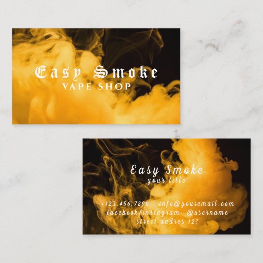 Corolful Smoke Vape Shop名刺 名刺 (正面/裏面)