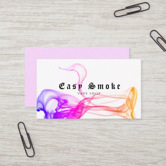 Corolful Smoke Vape Shop名刺 名刺 (正面/裏面インサイチュ)