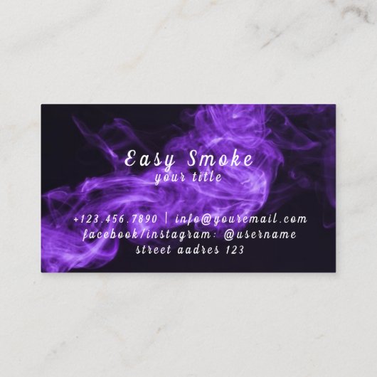 Corolful Smoke Vape Shop名刺 名刺 (裏面)