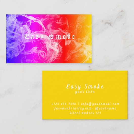 Corolful Smoke Vape Shop名刺 名刺 (正面/裏面)
