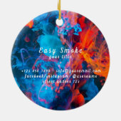 Corolful Smoke Vape Shop Business セラミックオーナメント (裏面)