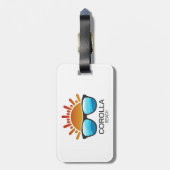 Corolla Beach North Carolina Sunglasses ラゲッジタグ (裏面縦)