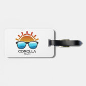 Corolla Beach North Carolina Sunglasses ラゲッジタグ (裏面横)