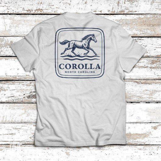 Corolla North Carolina Wild Horse Running Through  Tシャツ