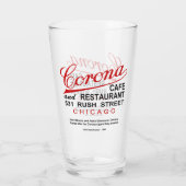 Coronaカフェ&レストラン，シカゴ， IL タンブラーグラス (裏面)